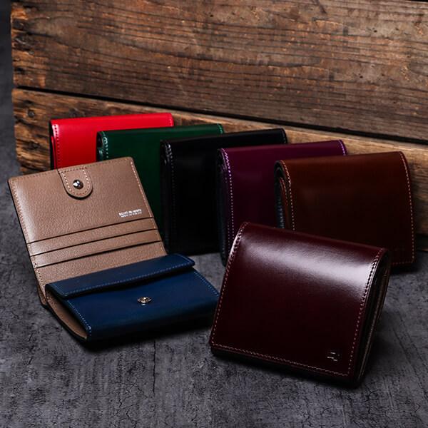 財布 二つ折り財布 メンズ レディオアオーダーGLAMOROUSCHI-BI二つ折り