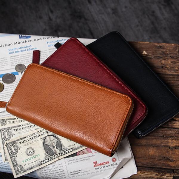 財布 長財布 メンズ プレゼント 名入れ 名前入れ 無料 ギフト ウォレット ブースターズ Boosters  本革 革 皮 レザー 長サイフ シンプル 大容量 L字ラウンド財布 ミネルバボックス おしゃれ 即日発送 ロングウォレット 男性 Boosters（ブースターズ） 財布 メンズ 長財布 プレゼント ラウンド