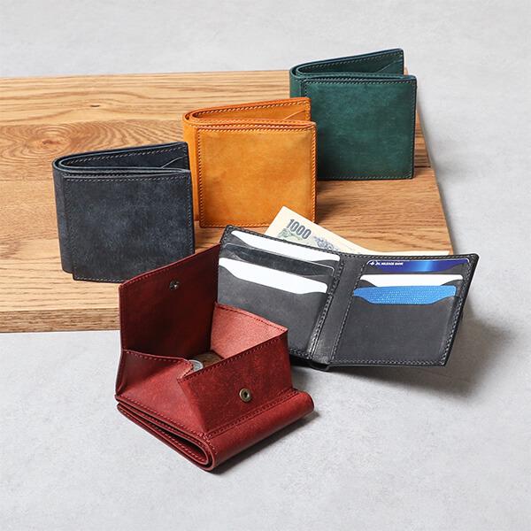 財布 プエブロ 二つ折り財布小銭付き財布 牛革 おしゃれ 本革 人気