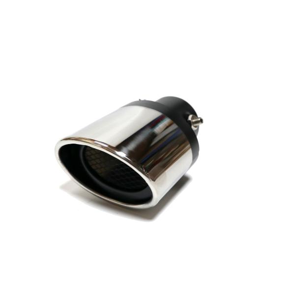 汎用 51-57mm ステンレス マフラーカッター 楕円 オーバル JDM USDM