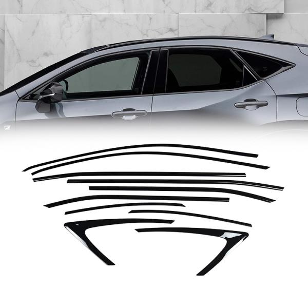 コーナーモールアルミ？2個とフロント・リヤのウインドウモールプラ？ハコスカ2HT レクサス（LEXUS） レクサスNX用 2021- AZ20 20系 ウィンドウモール