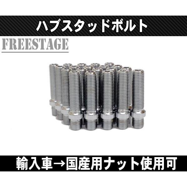 輸入車用 ハブスタッドボルト 欧州車に国産ホイールナット装着可 