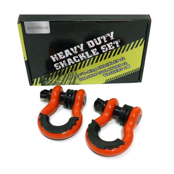 汎用 シャックル U字フック Dリング ウインチ 3/4 フック スチール