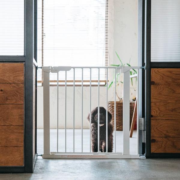 デンマークのベビーサークルメーカーの老舗、BabyDan社プロデュースの小型〜中型犬用のドッグフェンス（ゲート）です。ゲートは簡単に組み立て可能で、玄関や廊下、キッチン等に設置し、ペットの危険箇所への侵入を防ぎます。オプションパーツのエクス...