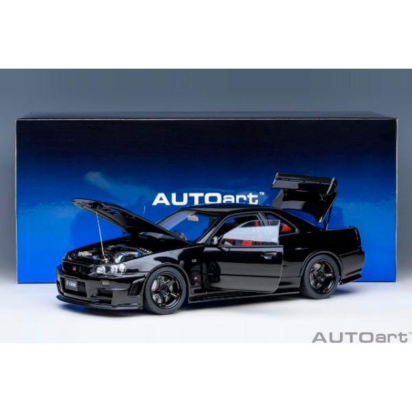 新品 77463 オートアート 1/18 日産 ニスモ R34 GT-R Z-tune （ブラックパール）