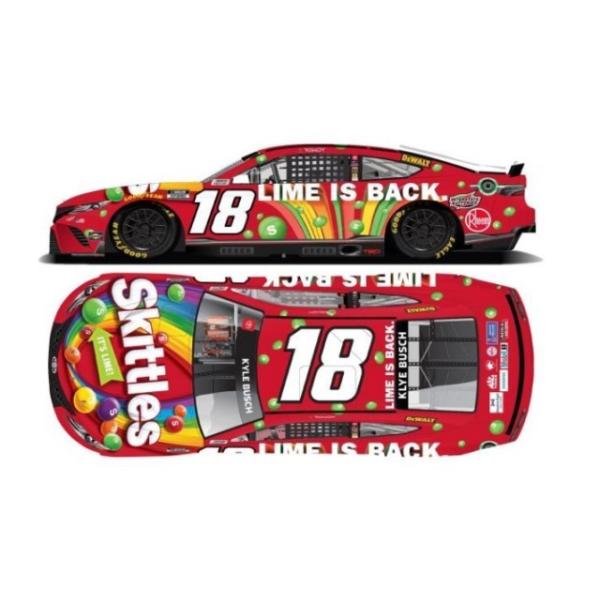 \ C182265SKTKB CIl[VO 1/64 g^ TOYOTA J NASCAR 2022 lNXgWFl[V JCEubV #18 SKITTLES LIME