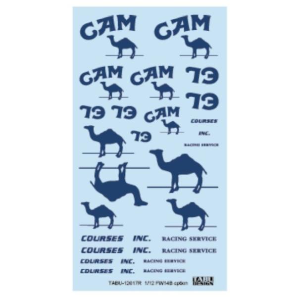 \ TABU12017R X^WI27 1/12  FW14B Option For TAMIYA