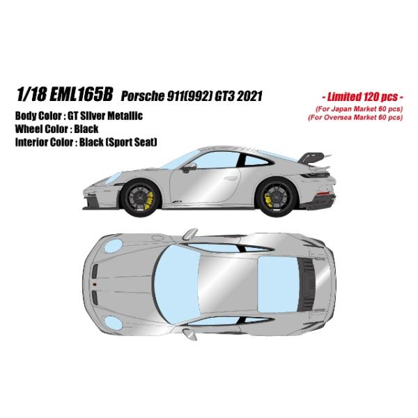 予約 EML165B メイクアップ/アイドロン 1/18 ポルシェ 911 (992) GT3