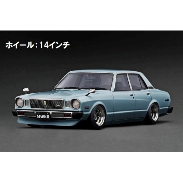 専用　イグニッションモデル　IG3432 IG3432 1/18 Toyota MarkII Sedan Grande (MX41) Light Blue