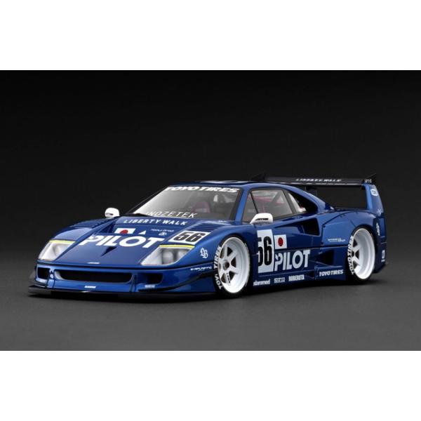 新品 IG3753 イグニッションモデル 1/18 LB-WORKS 40 Blue Metallic