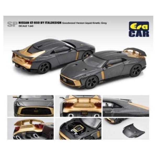 �\�� NS21GTRSP44 EraCAR 1/64 ���Y Nissan GT-R50 By Italdesign Goodwood Version Gray�O���[ ���ē���
