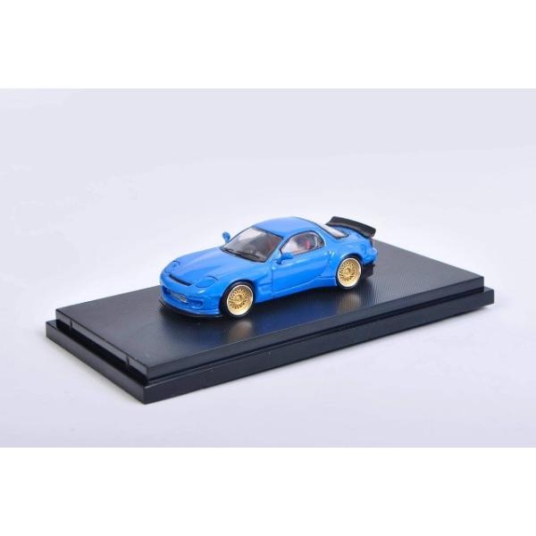 \  Master 1/64 }c_ Mazda RX7 Rocket Bunny Blue