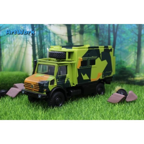 �\��  Art Work 1/64 �����Z�f�X �x���c �E�j���O Unimog U4000 Camouflage (Xcartoys OEM) Ancient-tree Brown Hood