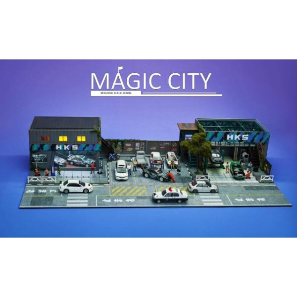新品 110047 Magic City 1/64 lighterning diorama ジオラマ HKS
