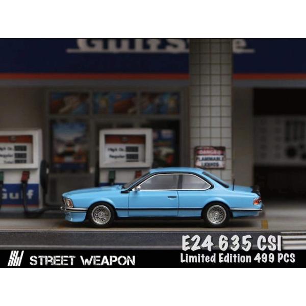 新品 Street Weapon SW 1/64 BMW E24 635 CSI blue 499台限定