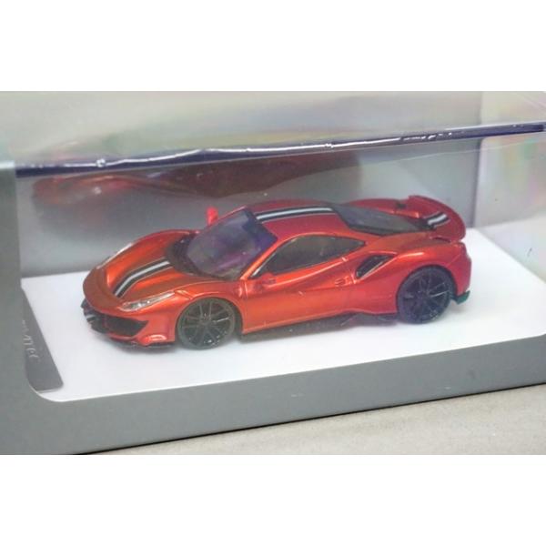 新品 DCM 1/64 ノビテック Novitec 488 Pista メタリックレッド 