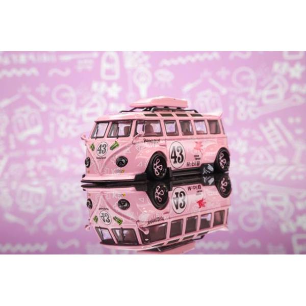 Flame 1/64 フォルクスワーゲン T1  バス ピンクパンサー Flame Models 1:64 Volkswagen T1 Kombi: Pink Panther