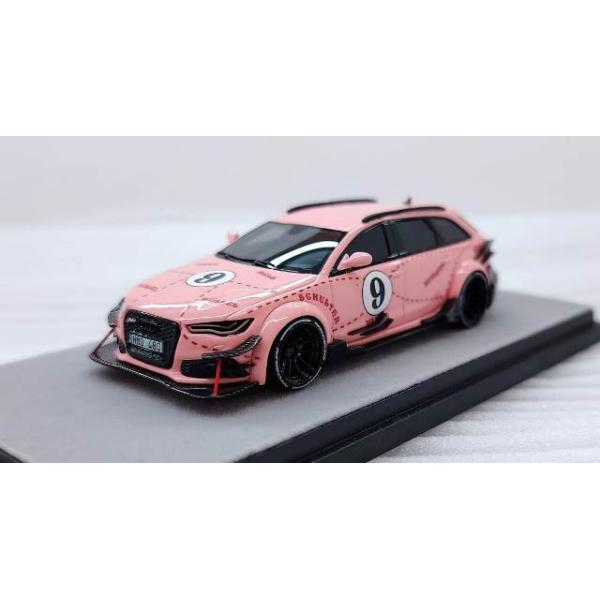 新品 Qidian Model 1/64 RS6 Avant (C7) DTM Jon Olsson Modified. Pink