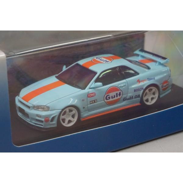 新品未開封 GT-R R34 JKフィギュア付き 1/64 ミニカー 日産 新品 Fuji 1/64 日産 スカイライン Skyline R34 GT-R Nismo Z-Tune
