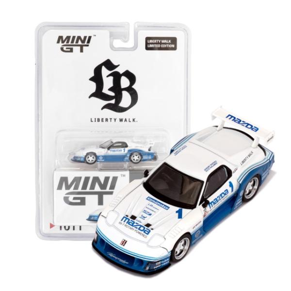 新品 MC198-WHBL TSM MINI-GT 1/64 マツダ Mazda RX-7 LB-Super