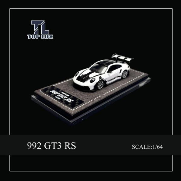 予約 TOP LUX 1/64 ポルシェ Porsche 992GT3RS ホワイト : ブースト