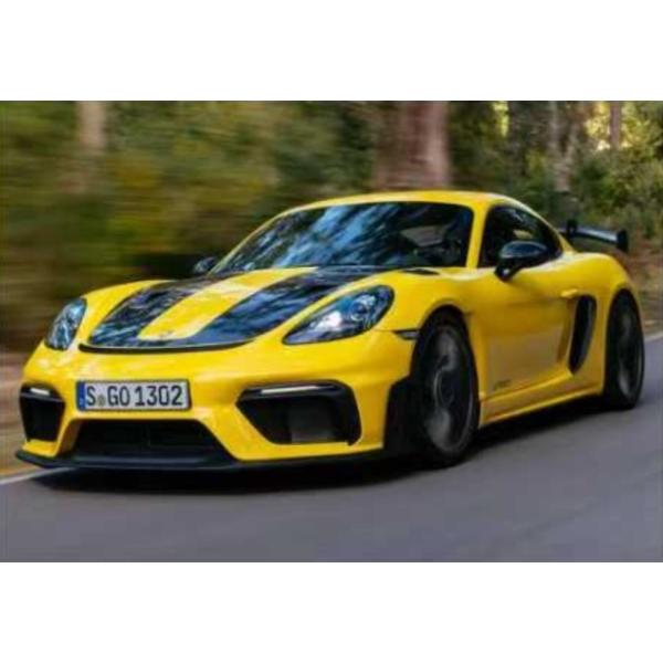 予約 Flame Model 1/64 ポルシェ ケイマン 718 GT4 RS Yellow