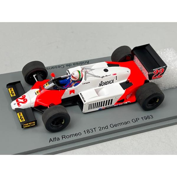 1/43 スパーク S8804 アルファロメオ 183T ドイツGP 2nd 1983 #22 A.デ