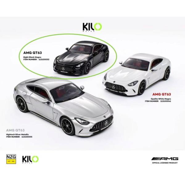 新品 113100052 KILO works 1/64 メルセデス Mercedes-AMG GT 63 Night Black Magno