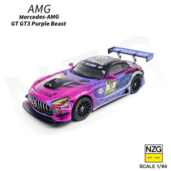 新品 114600004 KILOworks 1/64 メルセデス Mercedes AMG GT 63 Nuerburgring 24 Hours Endurance Race 2025 #17 Purple Beast