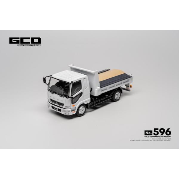 予約 KS-107-596 GCD ゲインコーププロダクツ 1/64 三菱ふそう ダンプ トラック Mitsubishi Fuso Dump Truck White (RHD)