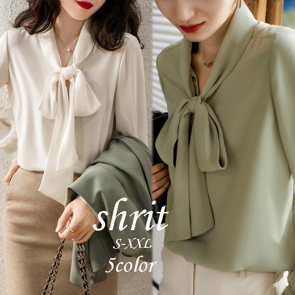 ネコポス便なら送料無料 ブラウス レディース 白 リボン シャツブラウス おしゃれ シフォンブラウス ゆたり Free Nsy 1 株式会社フリースタイル 通販 Yahoo ショッピング