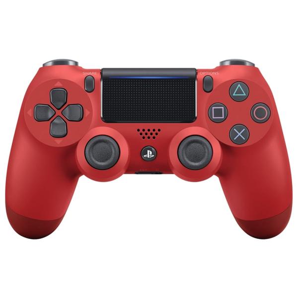 【整備済み品】 ソニー ワイヤレスコントローラー (DUALSHOCK 4) マグマ・レッド (CUH-ZCT2J11)