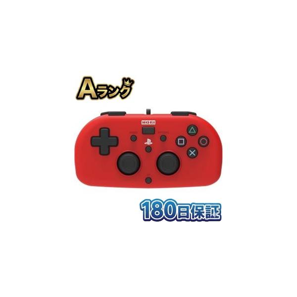 【整備済み品】 ワイヤードコントローラーライト for PS4 レッド【PS4対応】 【SONYライセンス商品】 [video game]