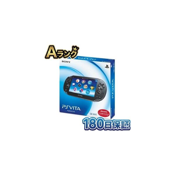 【整備済み品】 SONY PlayStation Vita PCH-1100AB01 クリスタル・ブラック 3G/Wi-Fiモデル プレステビータ PS Vita 本体 180日保証