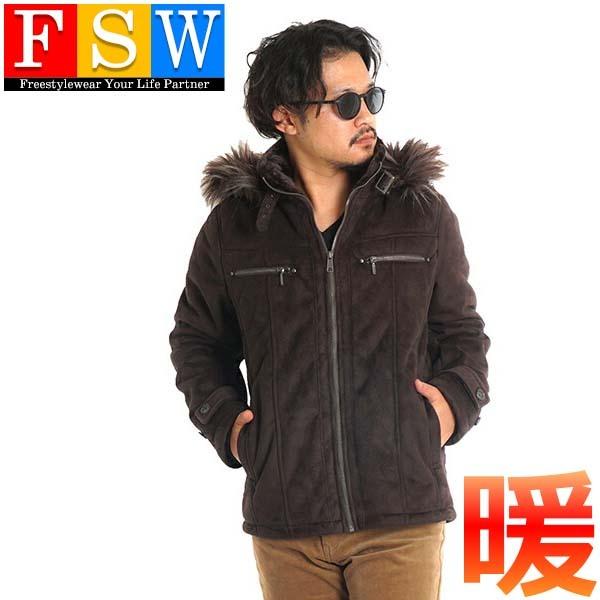 ムートンジャケット メンズ ミリタリージャケット おしゃれ フライト ブルゾン ライダースジャケット 防寒着 裏ボア 極暖 冬 Freestylewear 通販 Yahoo ショッピング