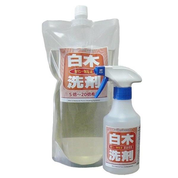 掃除 洗剤 白木灰汁洗い 弱アルカリ性洗剤 300mLと1000mL濃縮 和室用洗剤 WWSETフリーテックス ショップ 通販