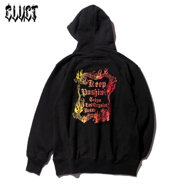 【セール40%OFF】CLUCT/クラクト SUNLAND [HOODIE]/プルオーバーフーディー 04930・BLACK