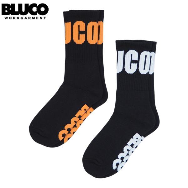 BLUCO/ブルコ 2-PACK SOX -Around-/ソックス 153-55-006・B-pac(BLACK/ORANGE・BLACK/WHITE)