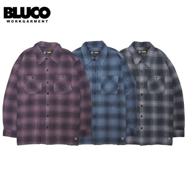 BLUCO（ブルコ） 【セール20%OFF】BLUCO/ブルコ OMBRE CHECK FLANNEL