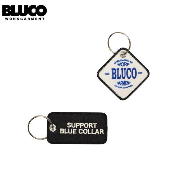 BLUCO/ブルコ PATCH KEY RING-B set-/ワッペンキーホルダー 163-75-009・2個セット(BLACK・IVORY)