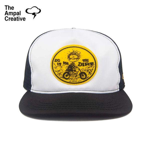 「MADE IN USA」THE AMPAL CREATIVE/ザ・アンパル・クリエイティブ IN THE DIRT II Black Trucker-Snapback S300