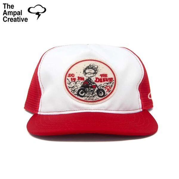 「MADE IN USA」THE AMPAL CREATIVE/ザ・アンパル・クリエイティブ IN THE DIRT II Red Trucker-Snapback S301