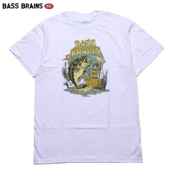 【セール30%OFF】BASS BRAINS/バスブレインズ CHARSER TEE/Tシャツ・WHITE