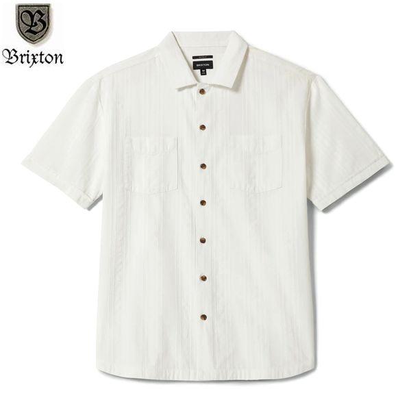 BRIXTON/ブリクストン THE VINTAGE SS WVN/ショートスリーブシャツ 22909・OFF WHITE