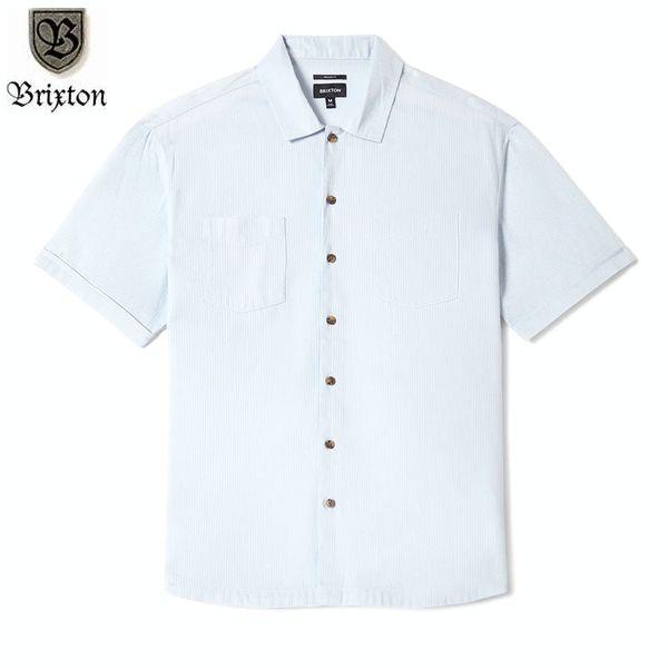 BRIXTON/ブリクストン THE VINTAGE SS WVN/ショートスリーブシャツ 22909・BLUE AURA