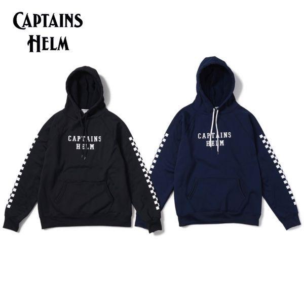 CAPTAINS HELM/キャプテンズヘルム #CHECKER SLEEVE TEC HOODIE