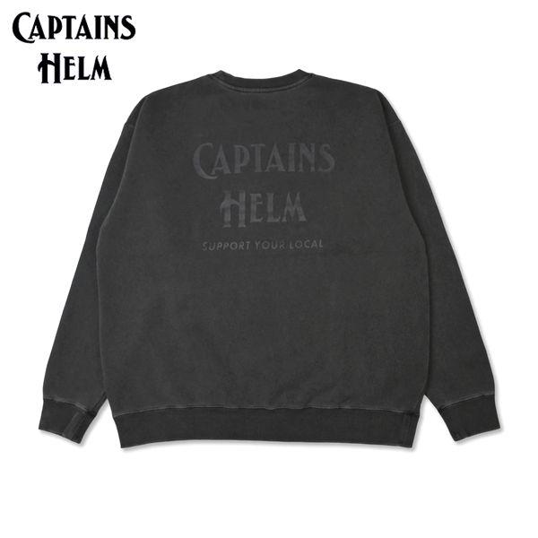 Captains Helm（キャプテンズヘルム） #PIGMENT DYE LOGO CREW SWEAT