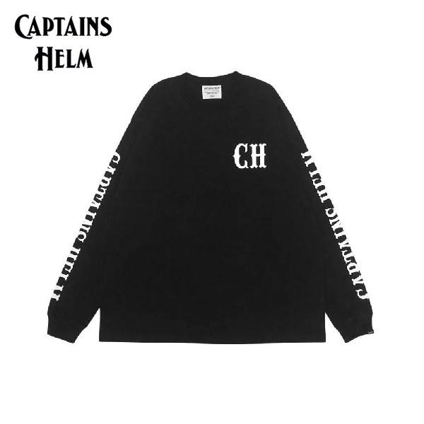 CAPTAINS HELM 長袖Tシャツ ロンT 黒 L フロントロゴ 刺繍 CAPTAINS HELM 長袖Tシャツ ロンT 黒 L フロントロゴ 刺繍 楽天市場