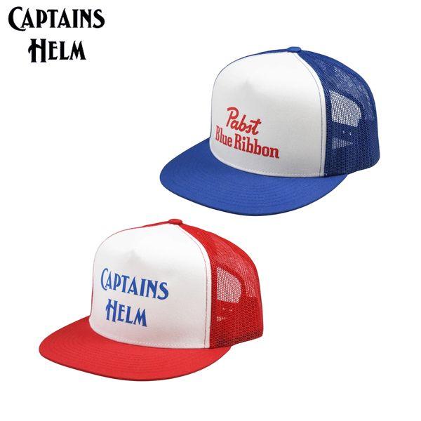 Pabst Blue Ribbon × CAPTAINS HELM/キャプテンズヘルム #BRAND COLOR MESH CAP/メッシュキャップ CH26-PB-C01・2color