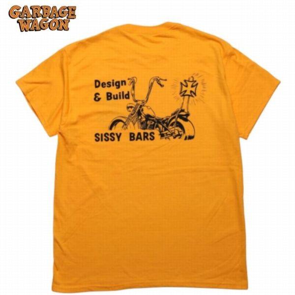 【セール30%OFF】GARBAGE WAGON x TRADITION CYCLES/ガベージワゴン SISSY BAR SS TEE/Tシャツ・MUSTARD